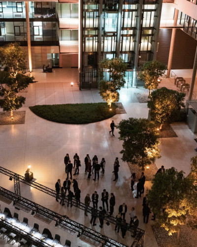 Top view of the Prisma foyer