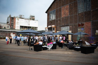 Außenbereich des Westside Opening Events